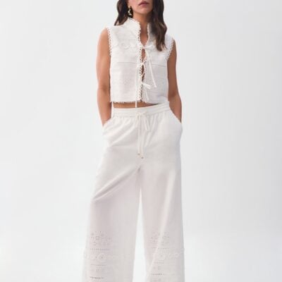 Aje Cloud Embroidered Pant - Image 1
