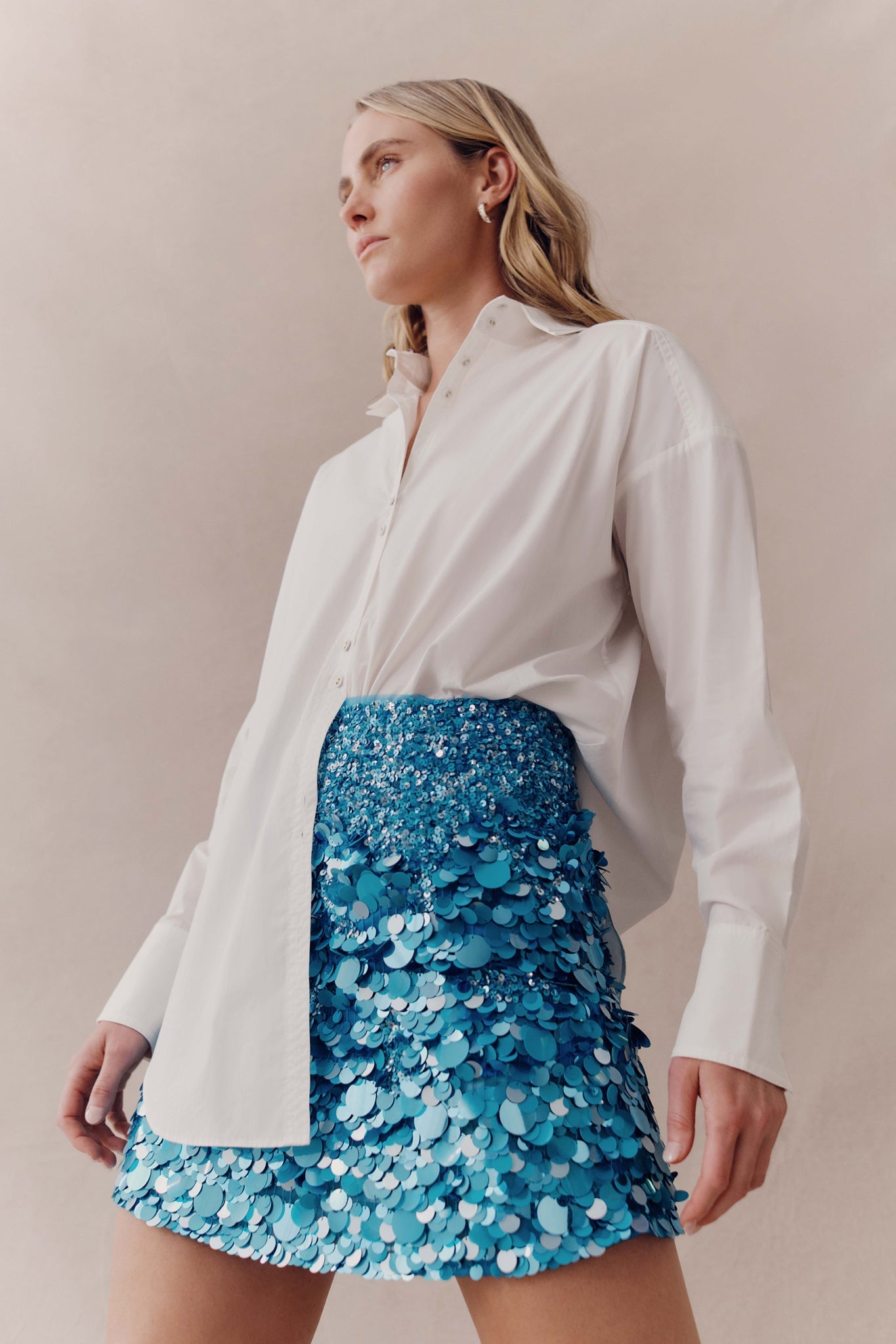 Aje Cherie Sequin Mini Skirt - Image 3