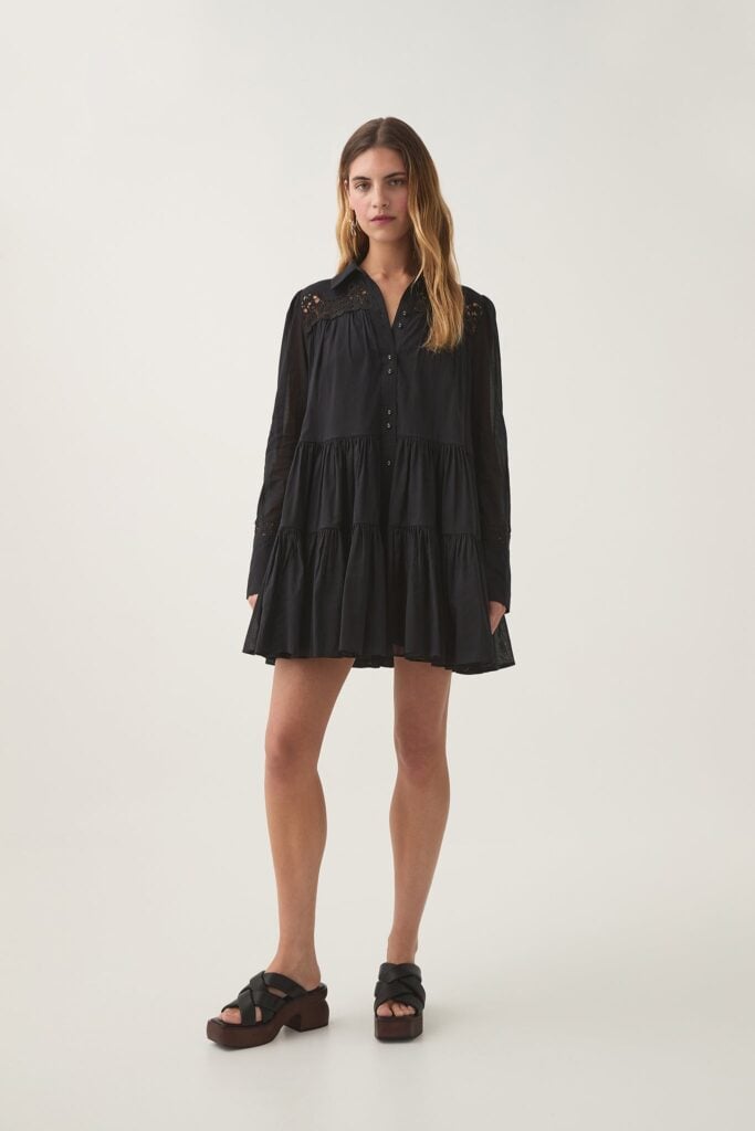 Aje Charmer Lace Trim Mini Dress - Image 1
