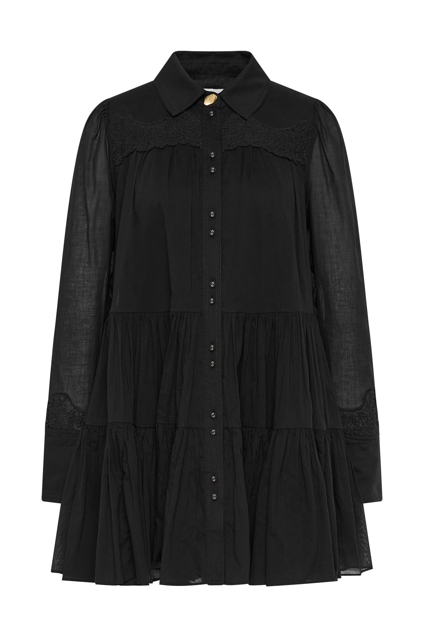 Aje Charmer Lace Trim Mini Dress - Image 2