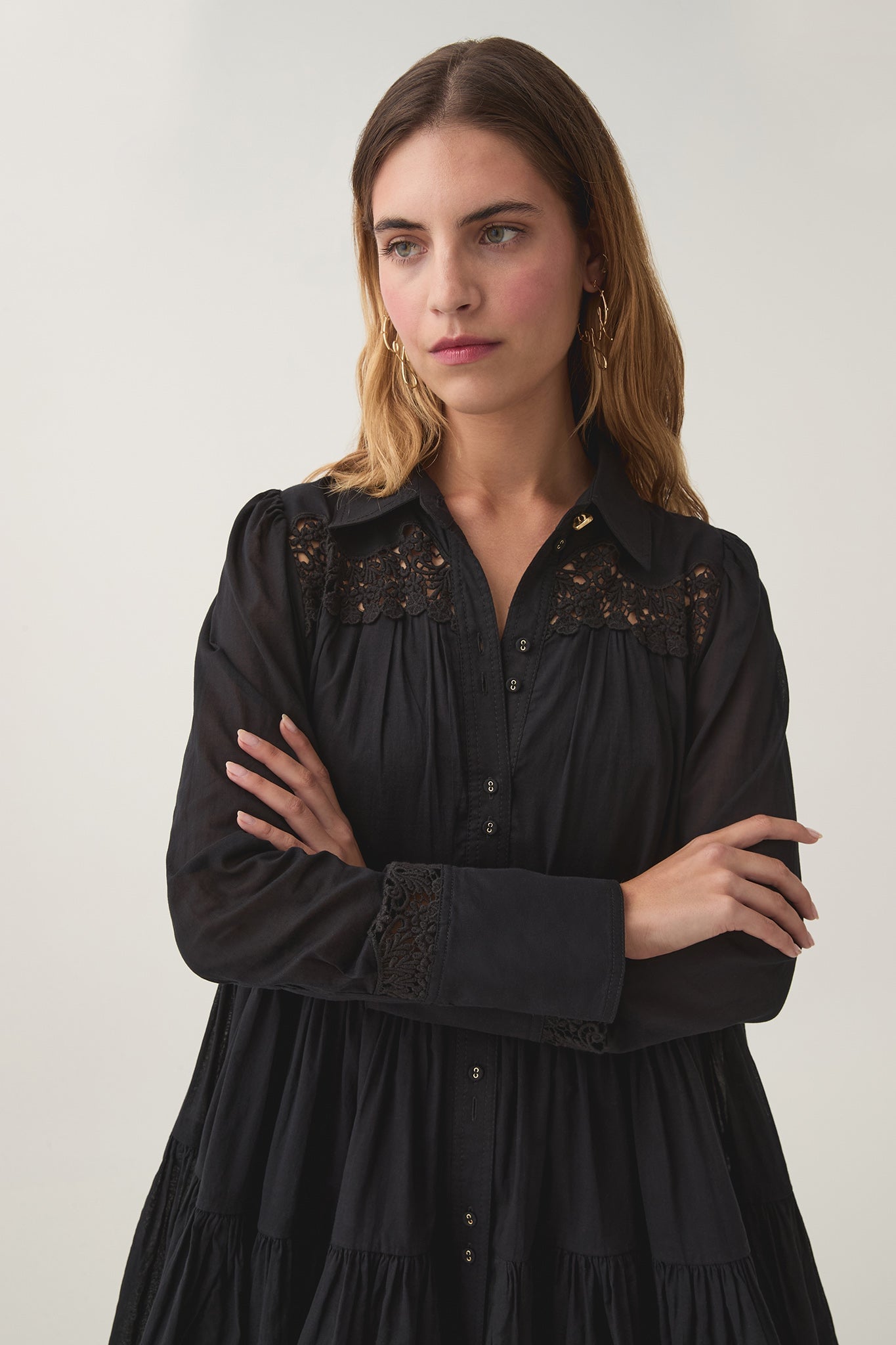 Aje Charmer Lace Trim Mini Dress - Image 3