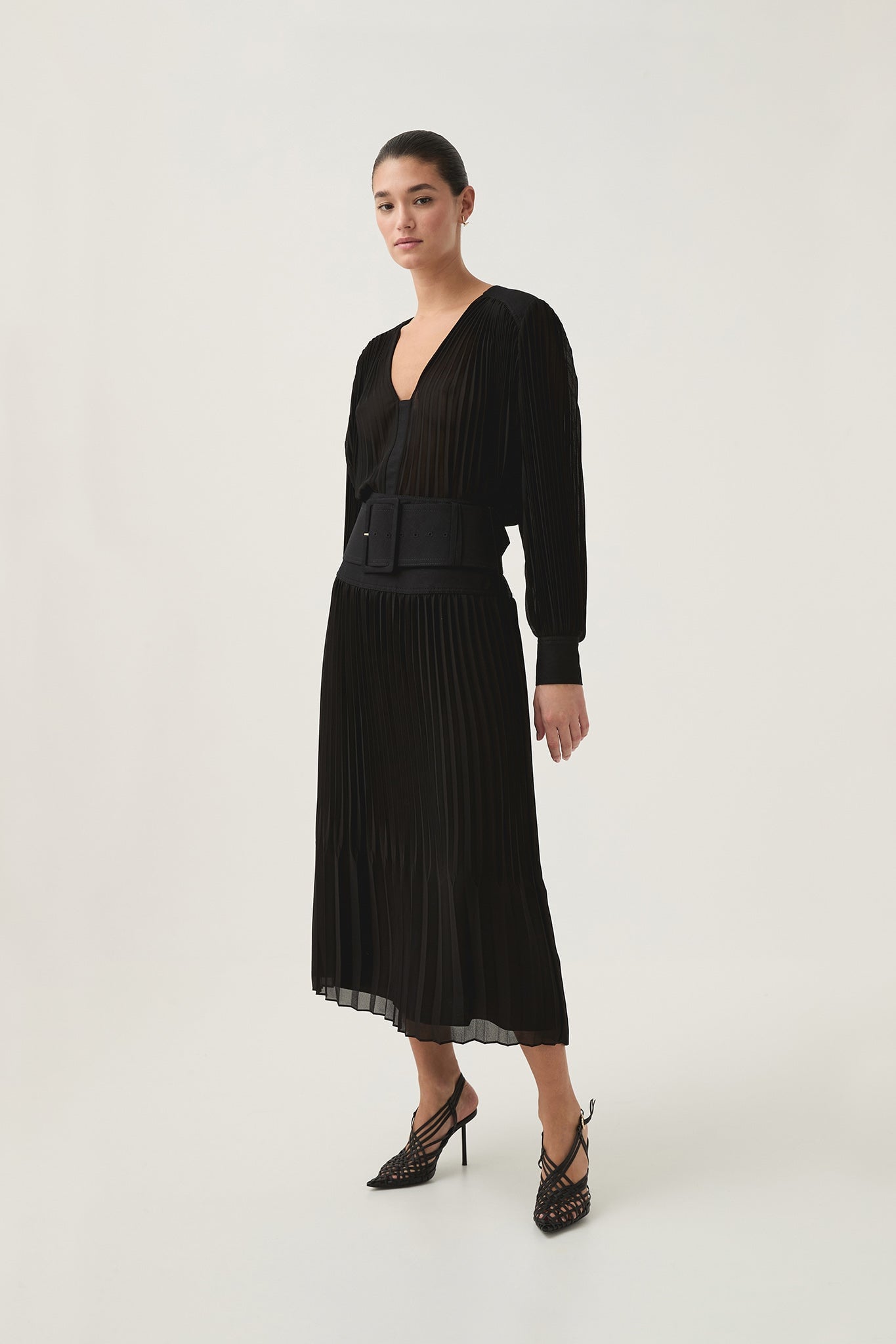 Aje Cathedra Belted Midi Skirt - Image 3