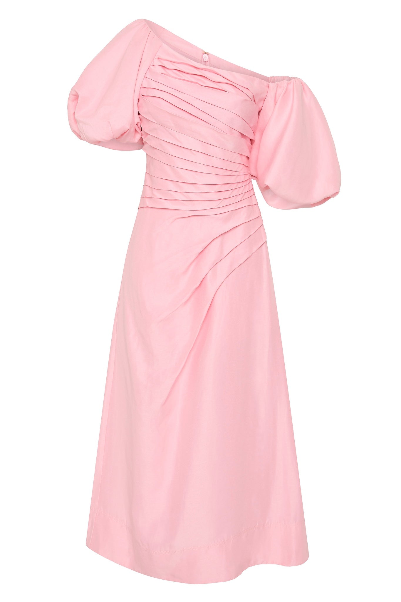 Aje Cadence Ruched Midi Dress - Image 2