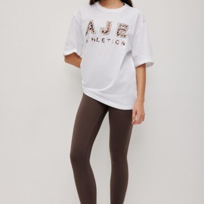 Aje Blurred Leopard Tee 102 - Image 1