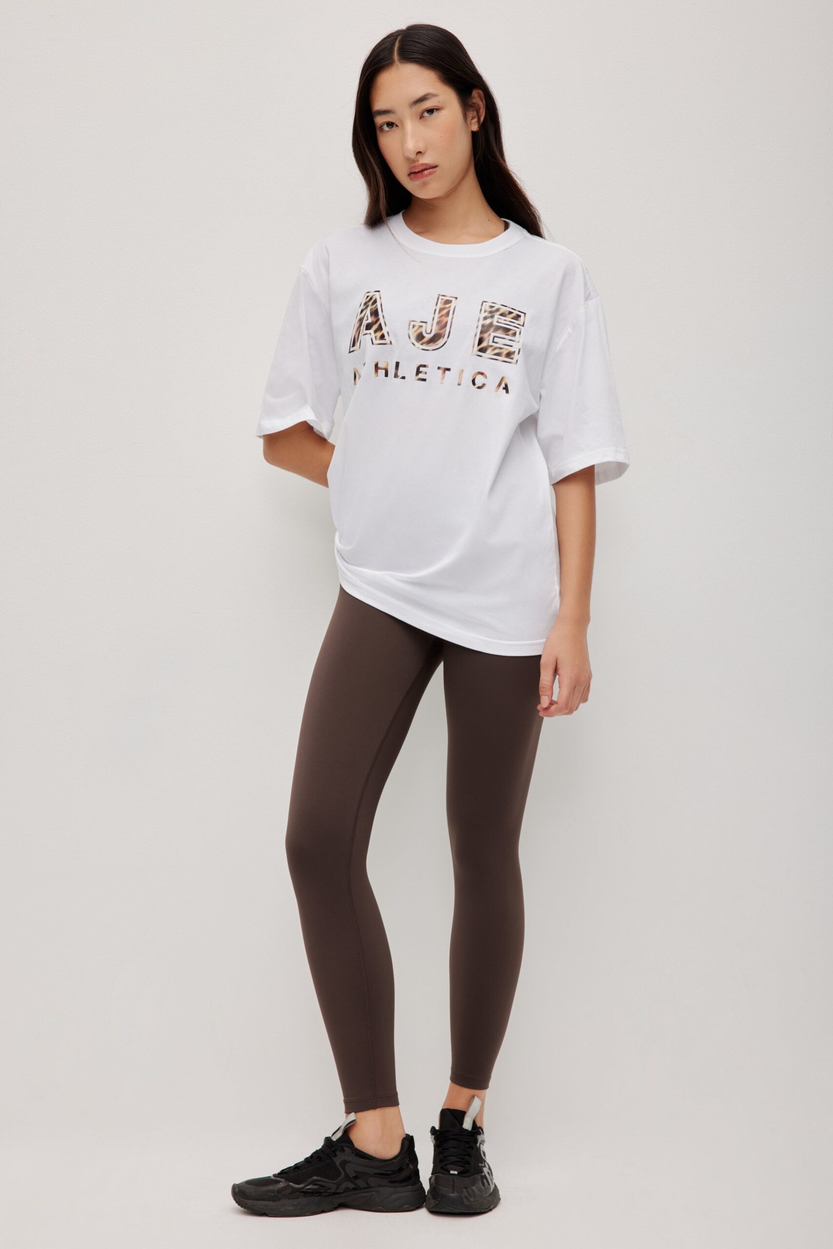 Aje Blurred Leopard Tee 102 - Image 1