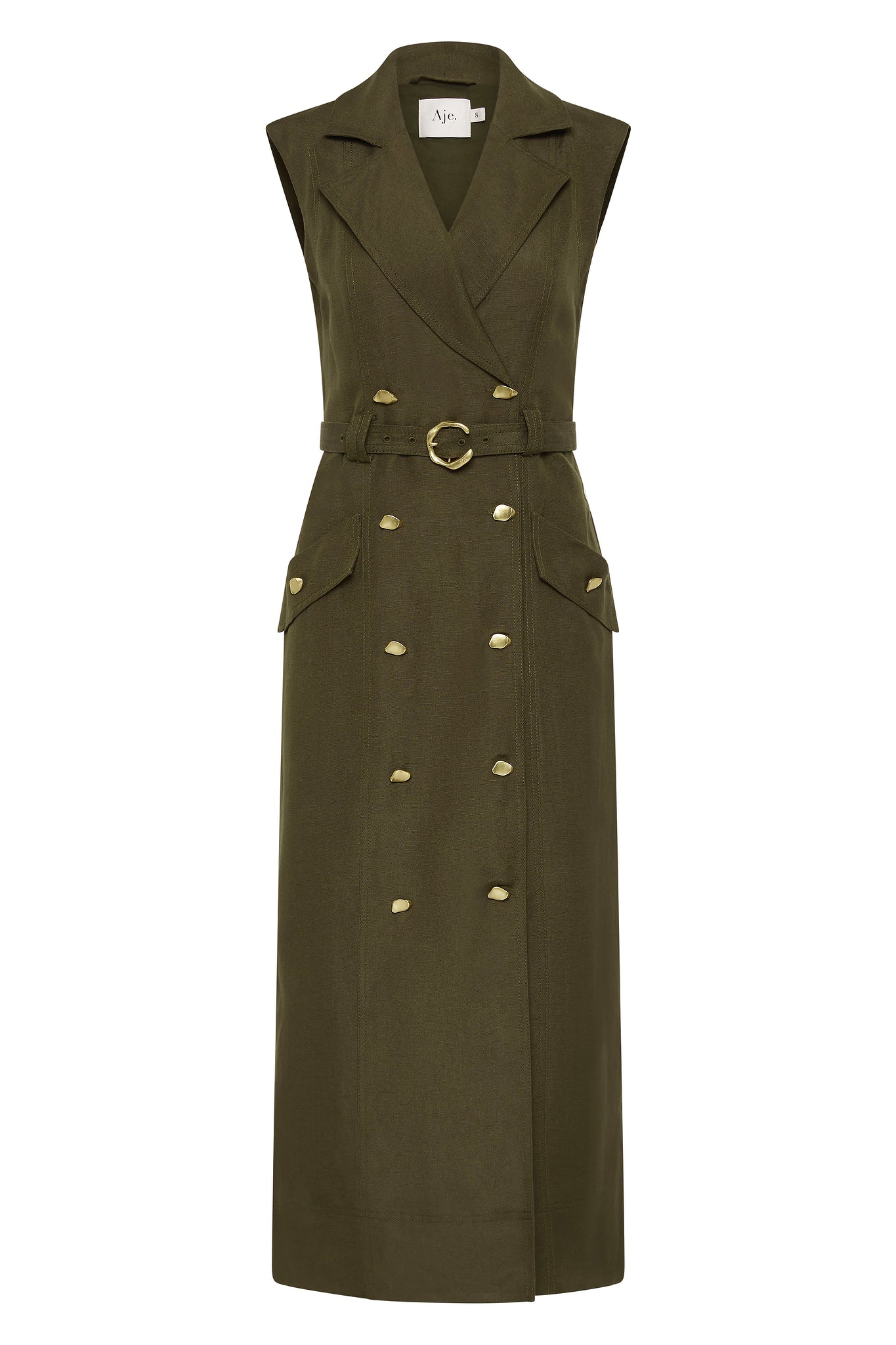 MNAJE270926190251095_2 Aje Blake Utility Midi Dress - Image 2