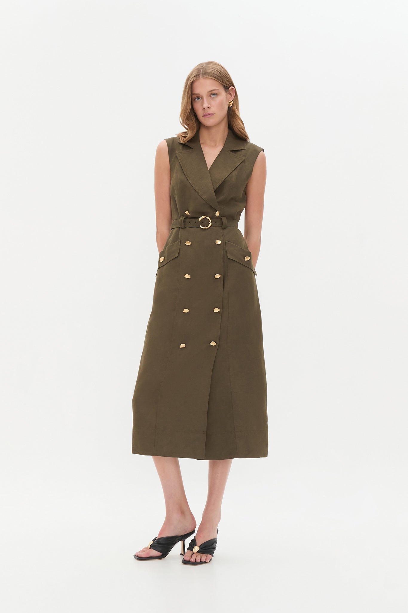 MNAJE270926190251095_3 Aje Blake Utility Midi Dress - Image 3