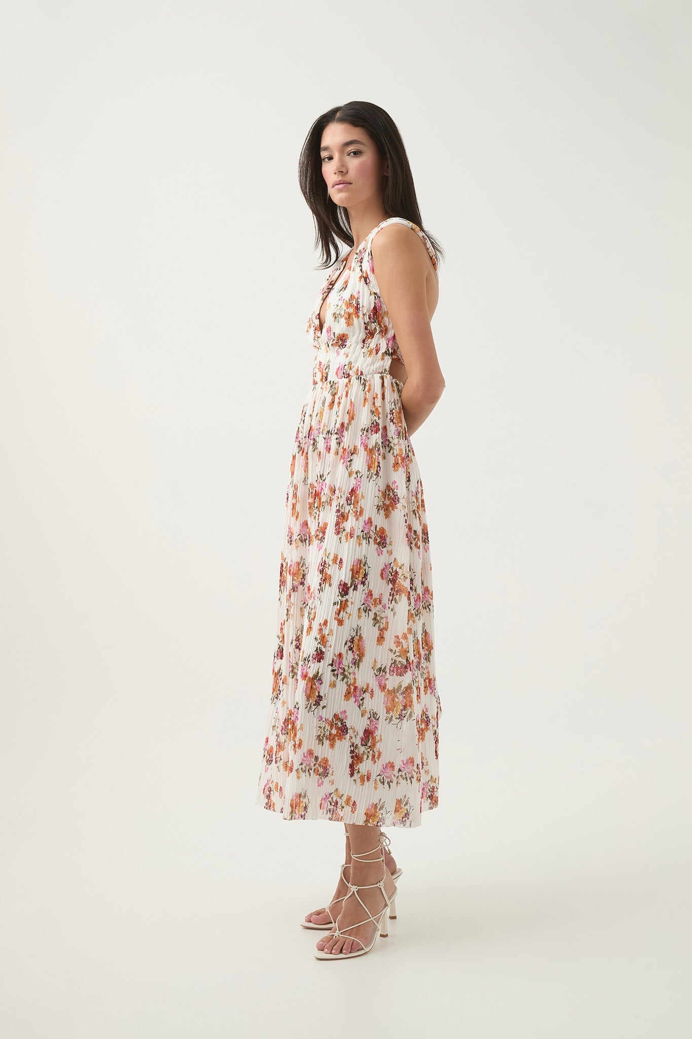 Aje Becoming Bow Back Midi Dress - Image 1