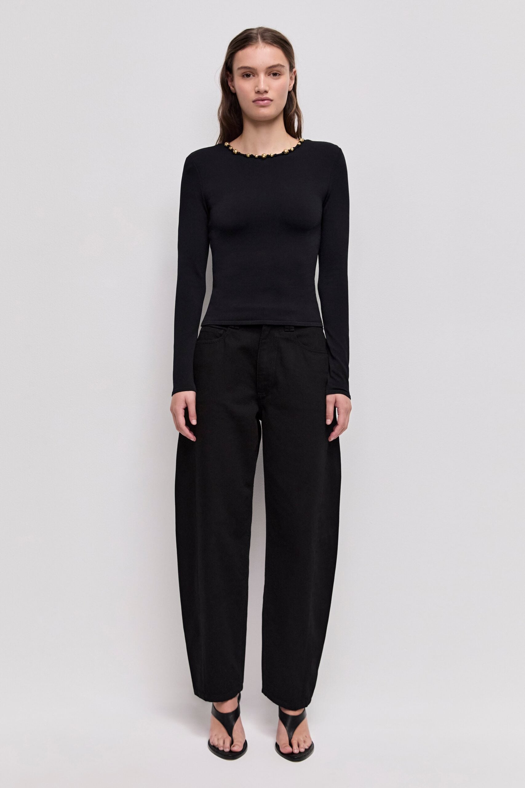 Aje Baroque Hardware Knit Top - Image 1
