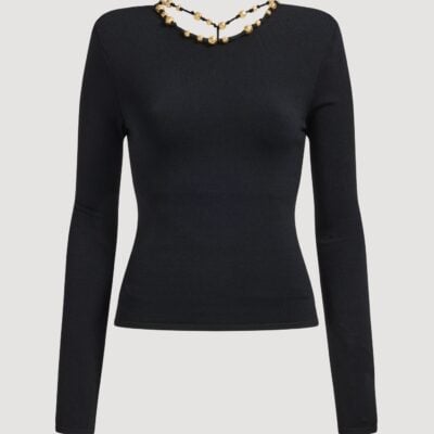 Aje Baroque Hardware Knit Top - Image 2
