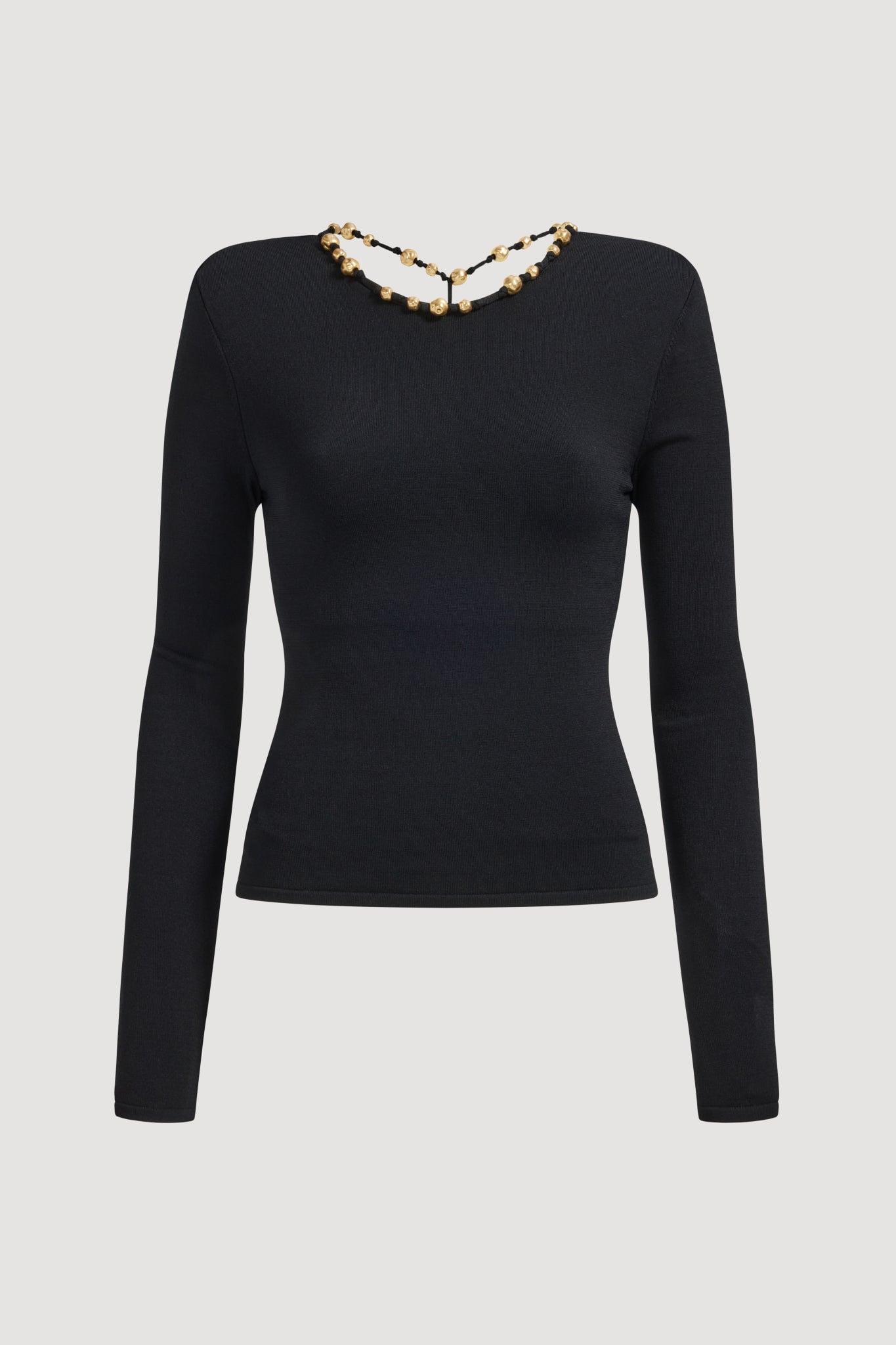 MNAJE270926190251118_2 Aje Baroque Hardware Knit Top - Image 2