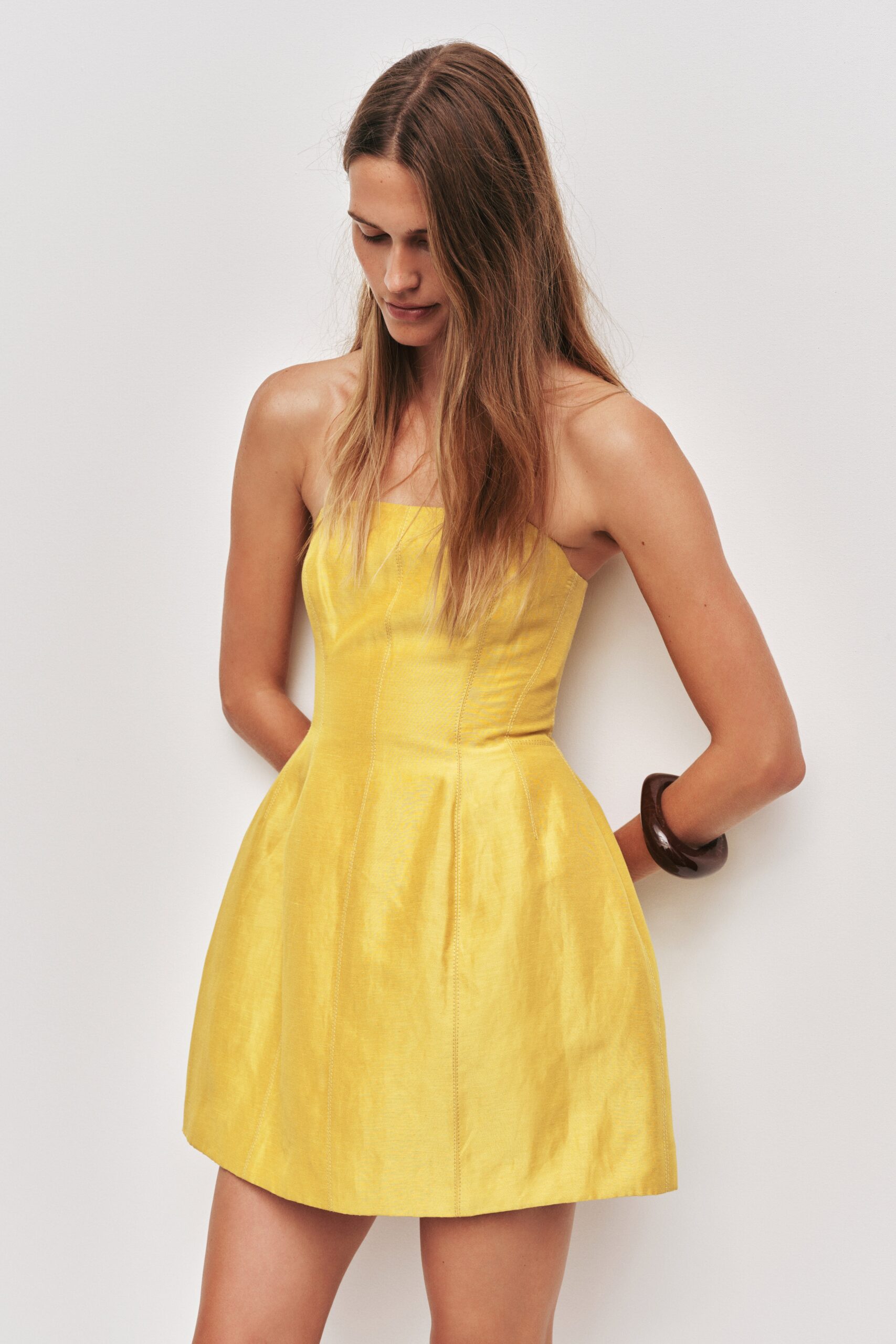 Aje Baret Strapless Mini Dress - Image 3