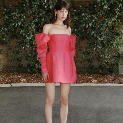 Aje Baret Sleeved Mini Dress - Image 1