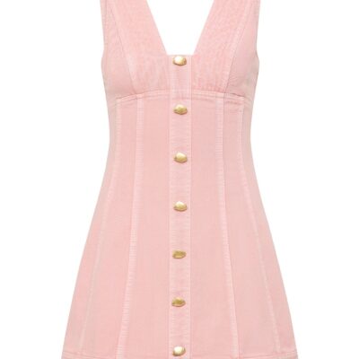 Aje Ayden Denim Mini Dress - Image 2
