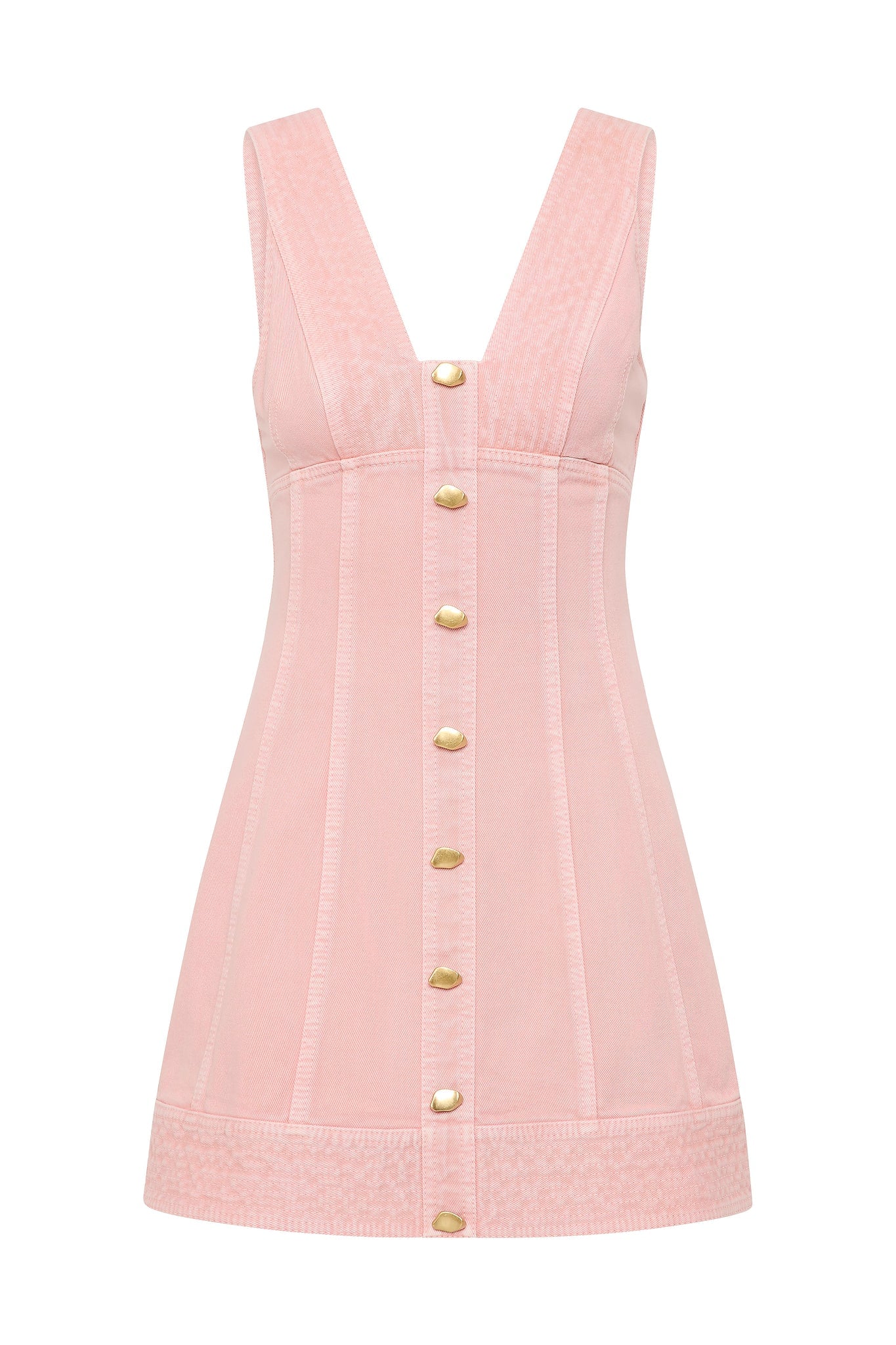 Aje Ayden Denim Mini Dress - Image 2