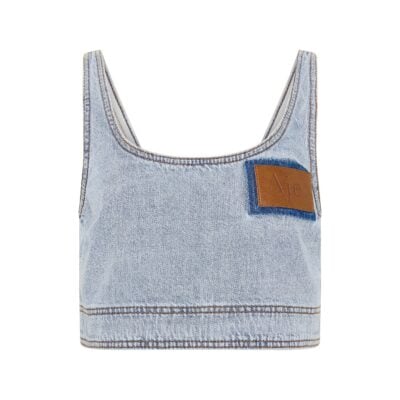 Aje Aura Denim Top - Image 2