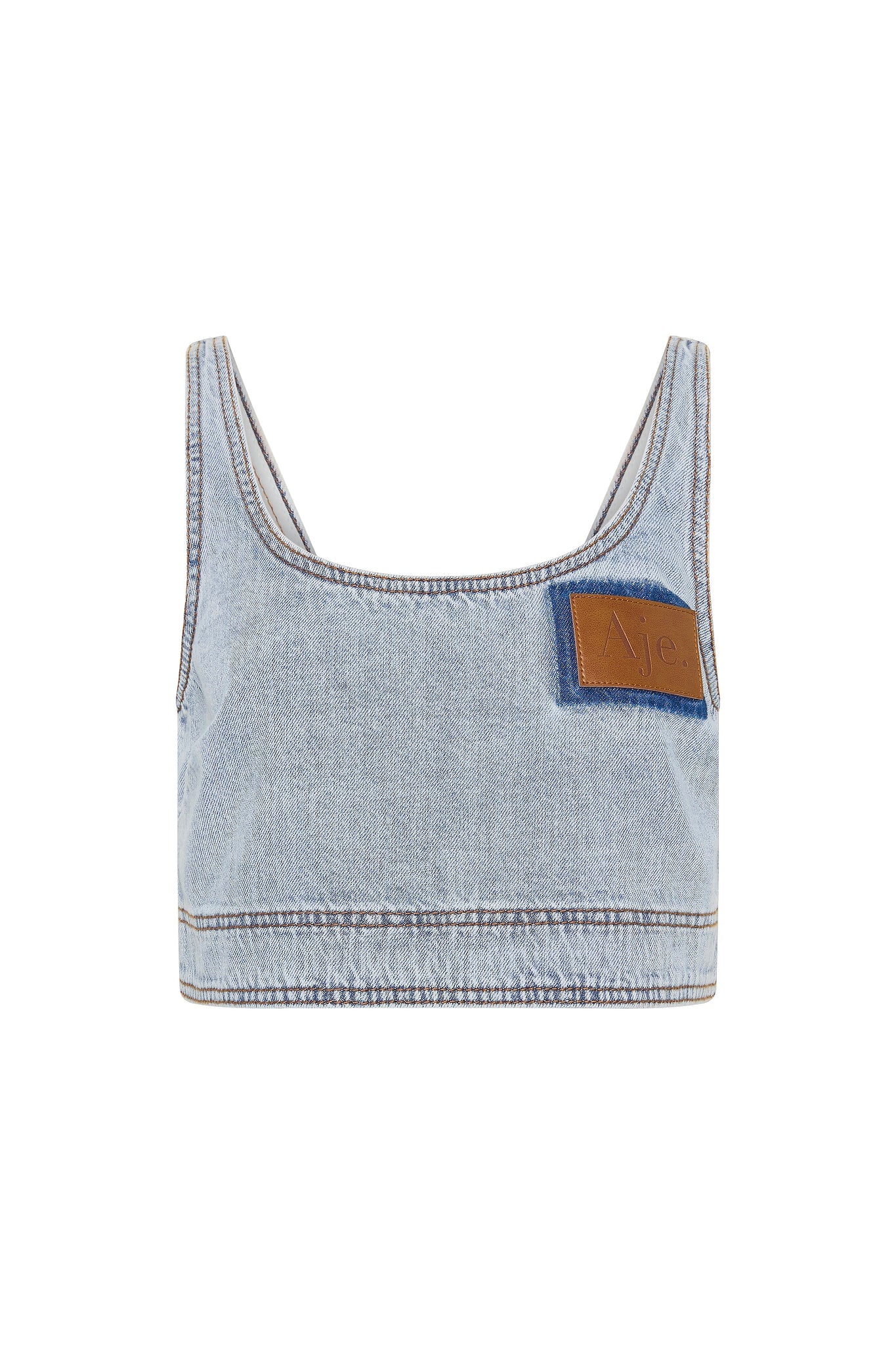 Aje Aura Denim Top - Image 2