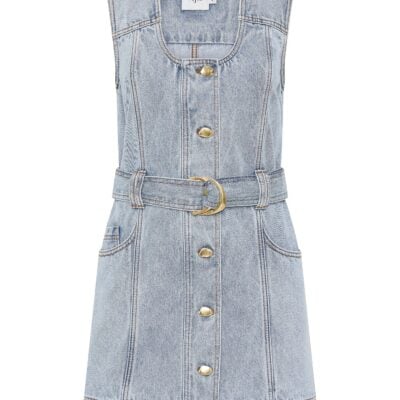 Aje Aura Denim Mini Dress - Image 2