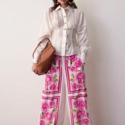 Aje Atomic Silk Relaxed Pant - Image 1