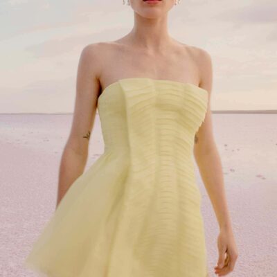 Aje Astrid Strapless Mini Dress - Image 1