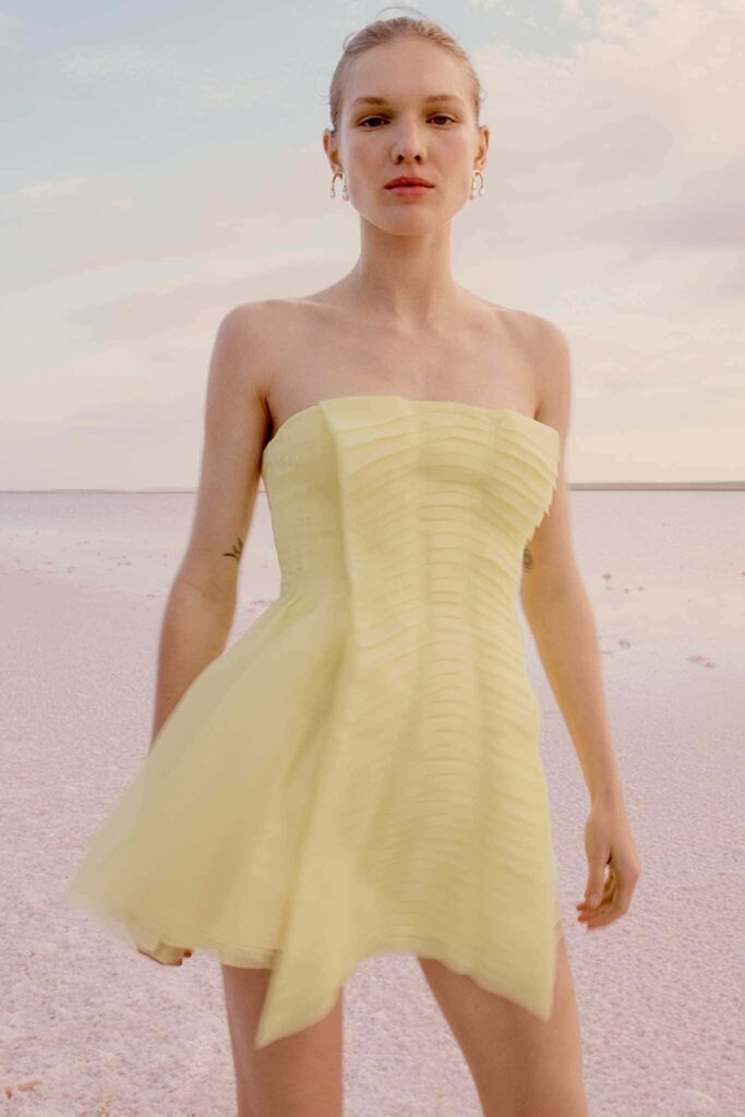 Aje Astrid Strapless Mini Dress - Image 1