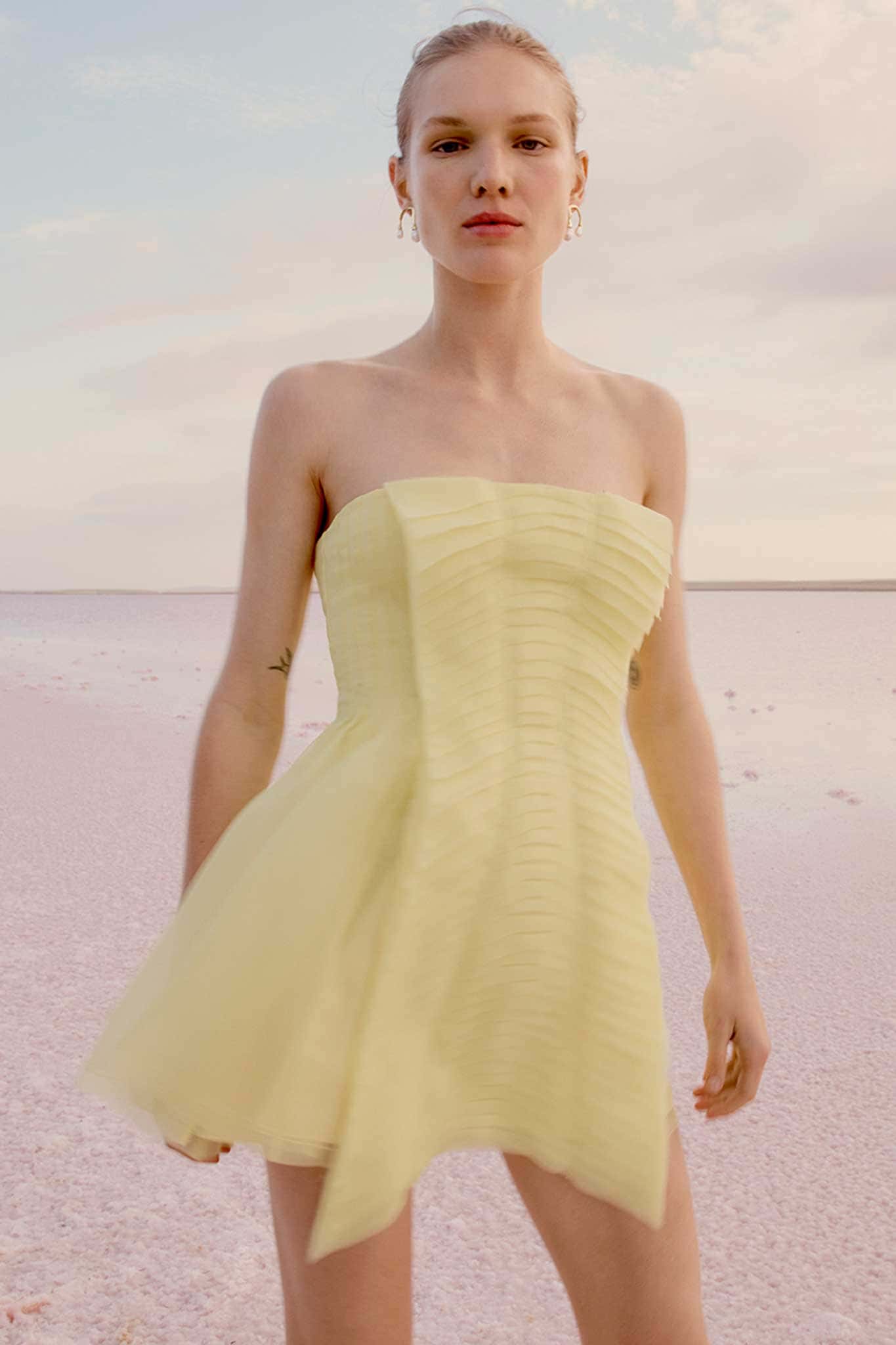 Aje Astrid Strapless Mini Dress - Image 1