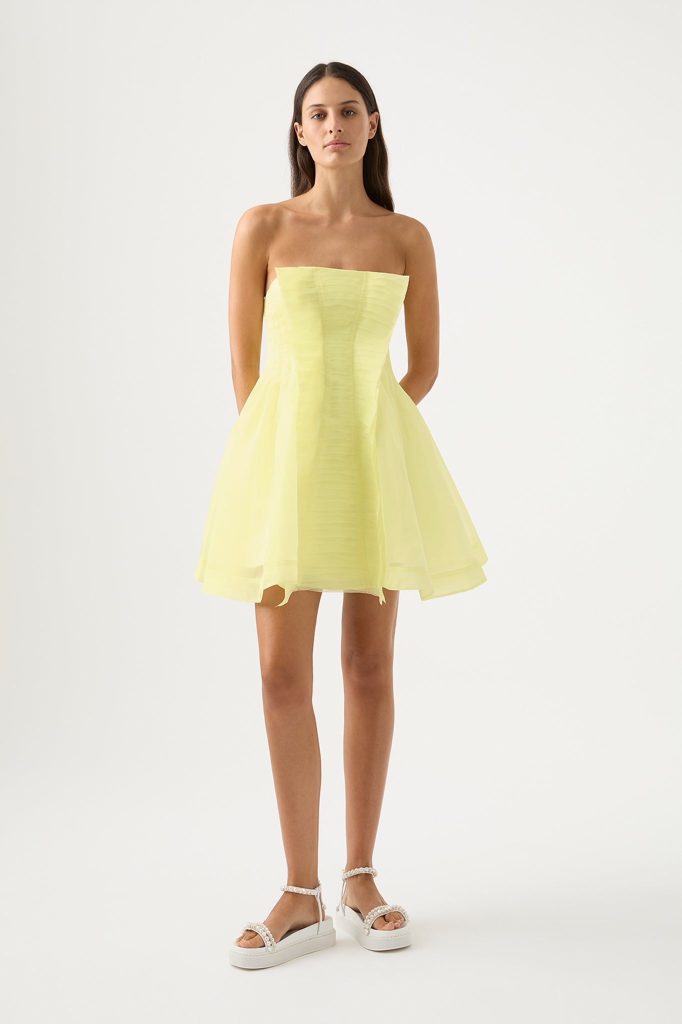 MNAJE270926190251146_3 Aje Astrid Strapless Mini Dress - Image 3