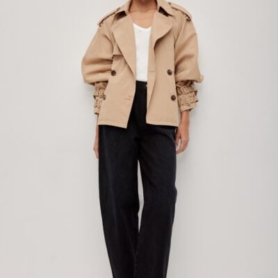 Aje Aston Cropped Trench - Image 1