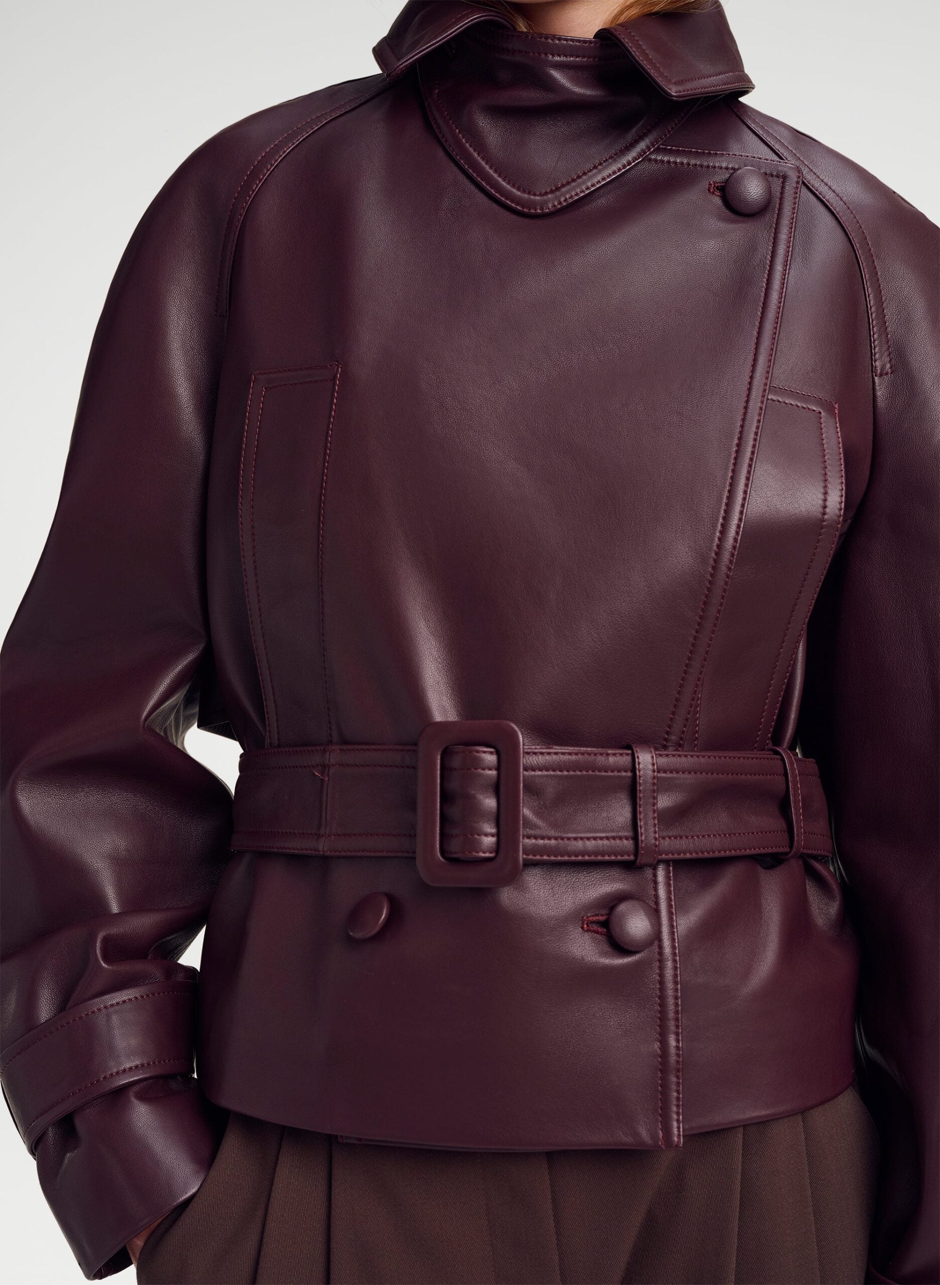 MNALC140926200023001_2 A.L.C. Weston Leather Jacket - Image 2