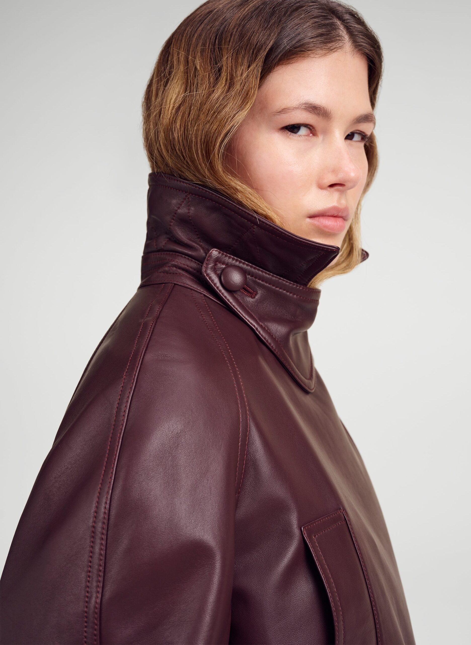 MNALC140926200023001_3 A.L.C. Weston Leather Jacket - Image 3