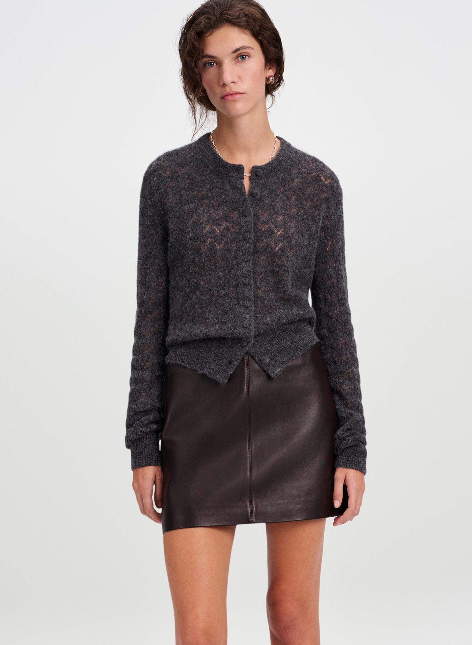 A.L.C. Skyler Brushed Alpaca Cardigan - Image 1