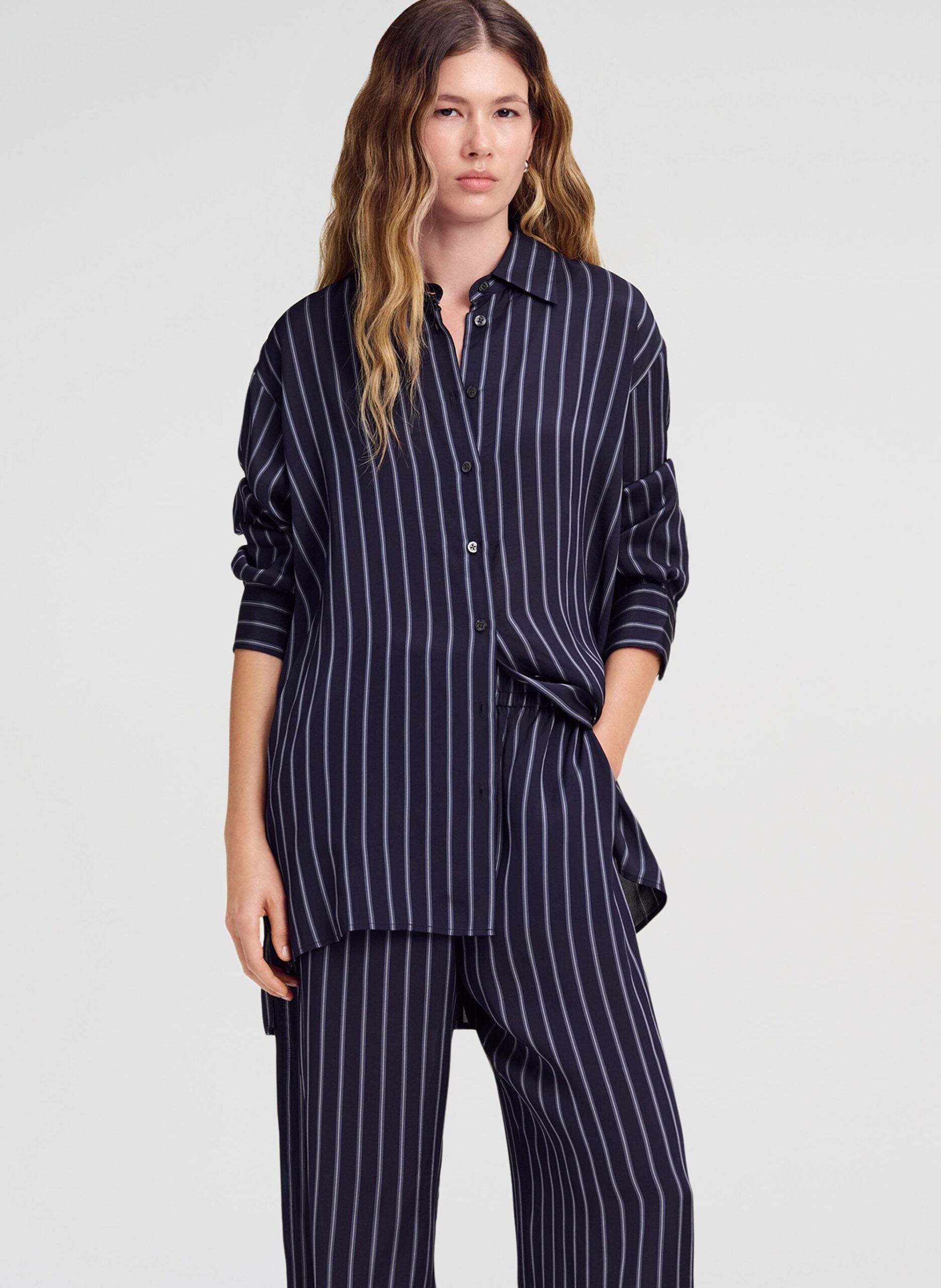 A.L.C. Maisie Striped Shirt - Image 1