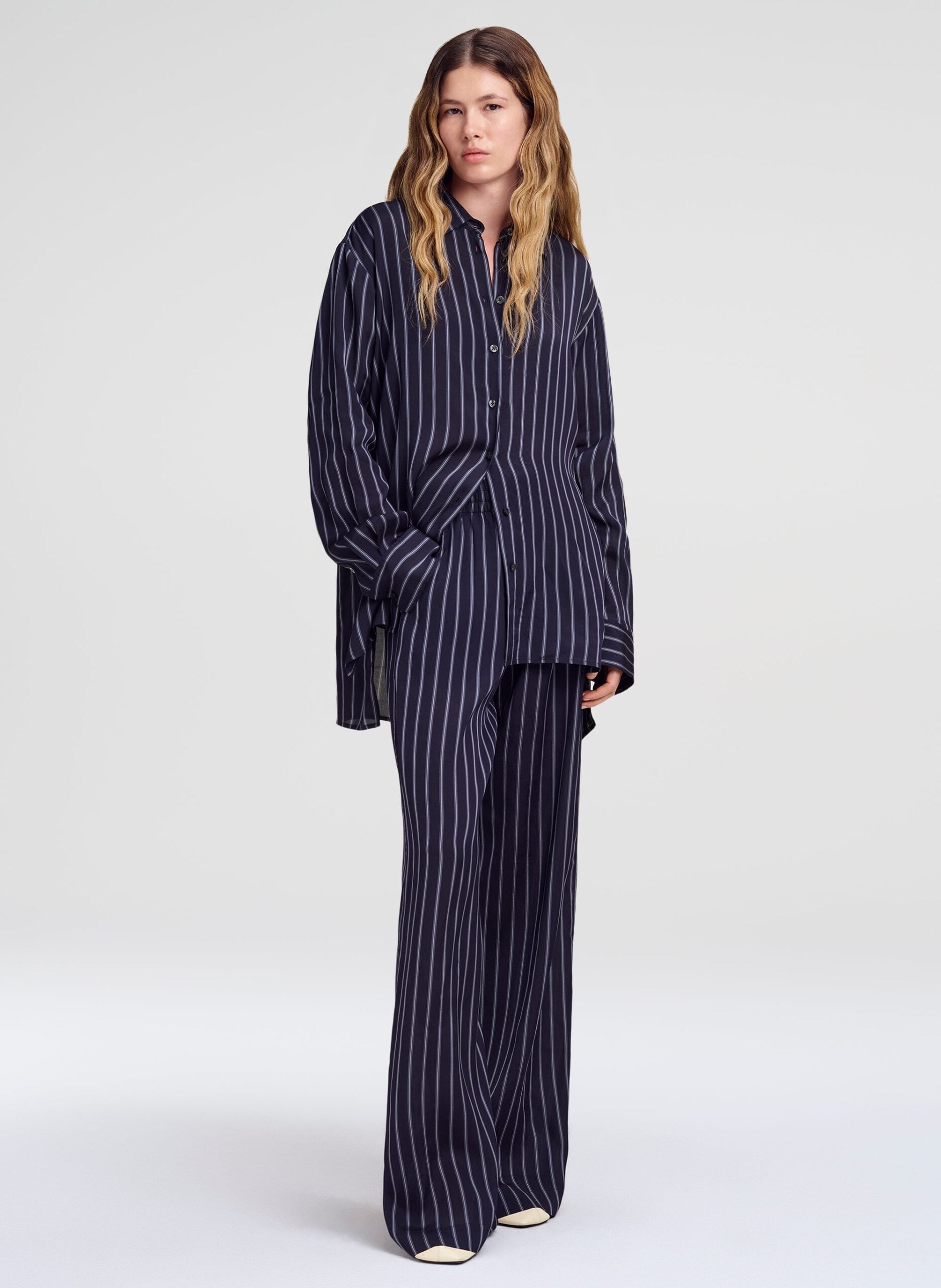 MNALC140926200023012_3 A.L.C. Maisie Striped Shirt - Image 3