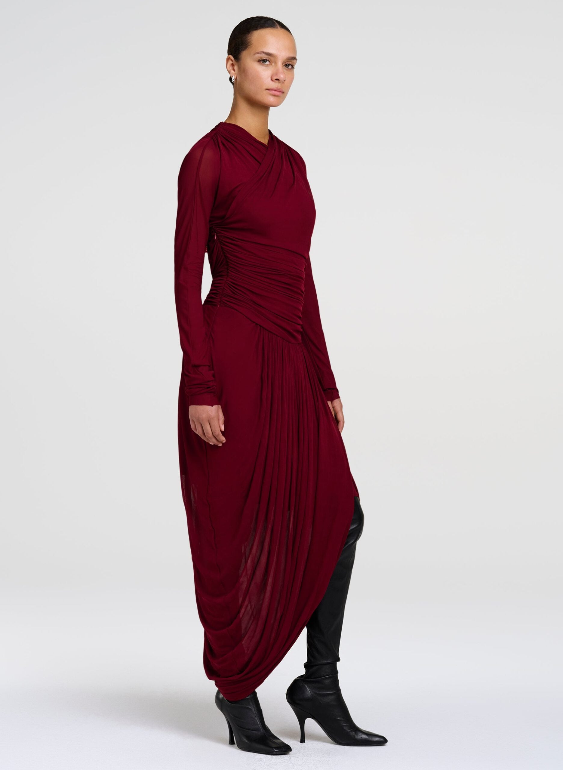 MNALC140926200023013_3 A.L.C. Mailie Jersey Midi Dress - Image 3