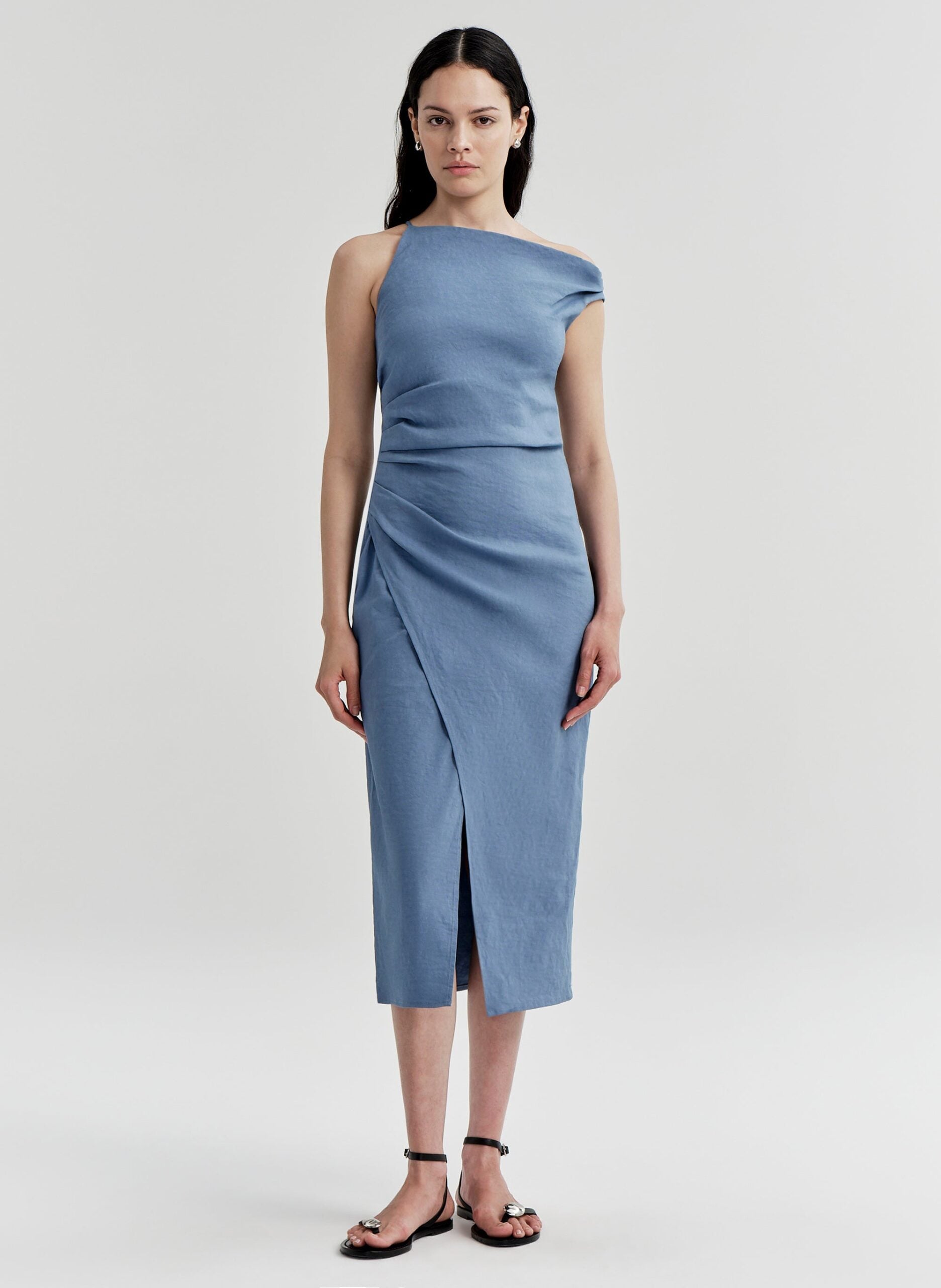 A.L.C. Lyra Linen Midi Dress - Image 2