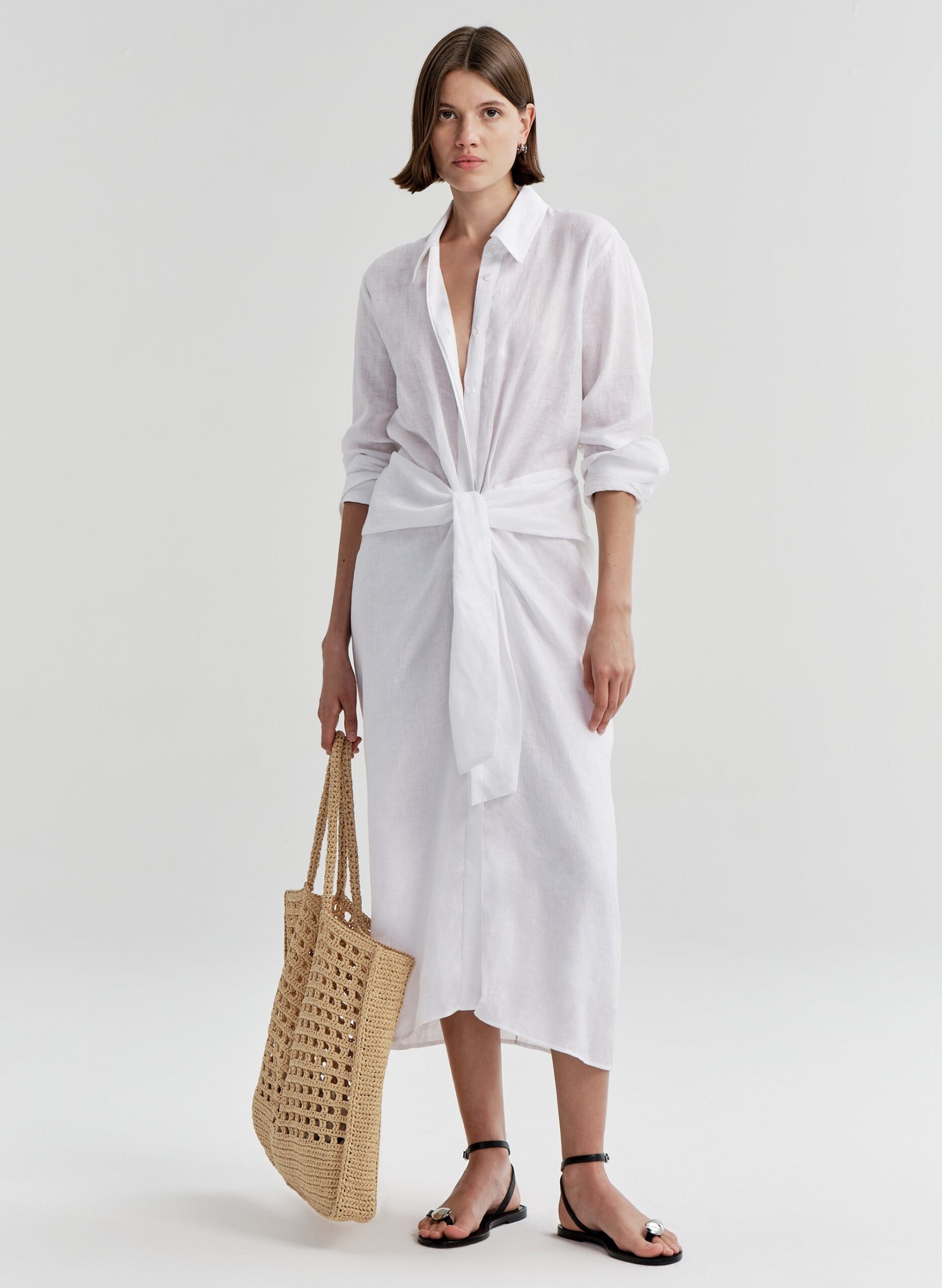 MNALC140926200023018_2 A.L.C. Lucy Raffia Tote - Image 2
