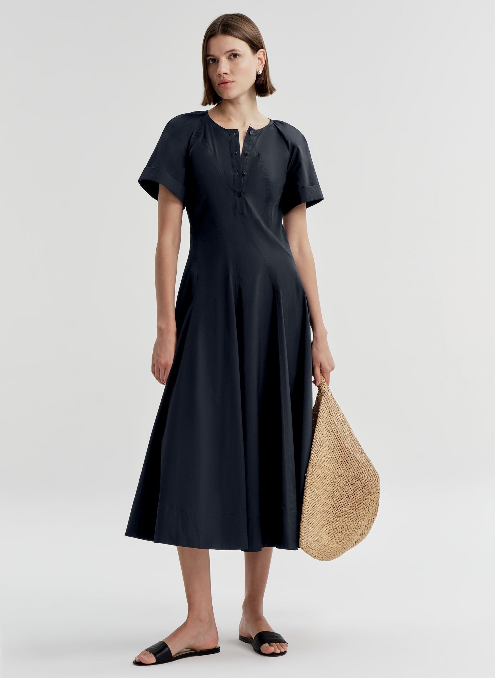 A.L.C. Lucille Cotton Midi Dress - Image 1