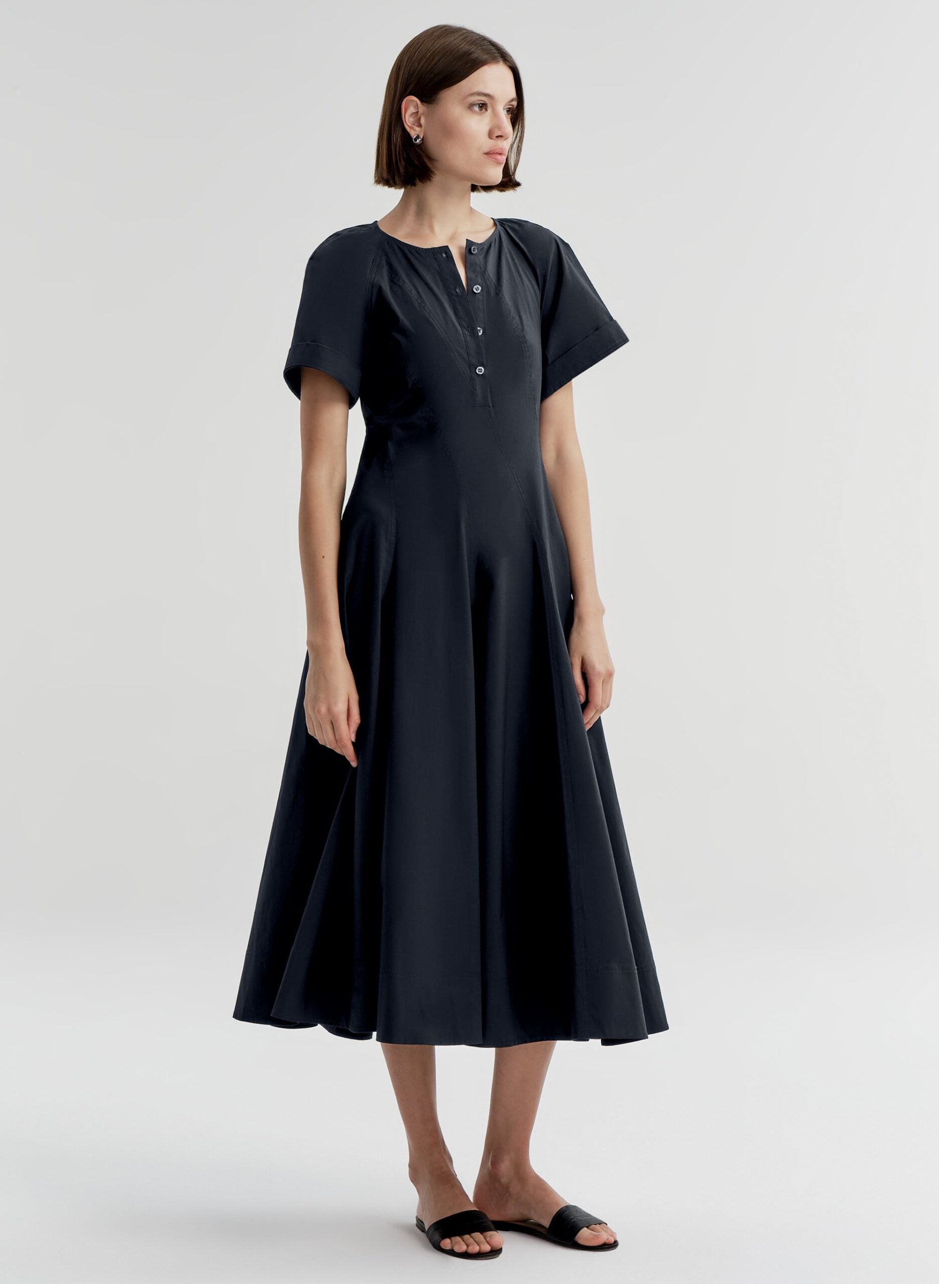 MNALC140926200023019_3 A.L.C. Lucille Cotton Midi Dress - Image 3