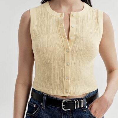 A.L.C. Lottie Fine Cotton Cropped Top - Image 2