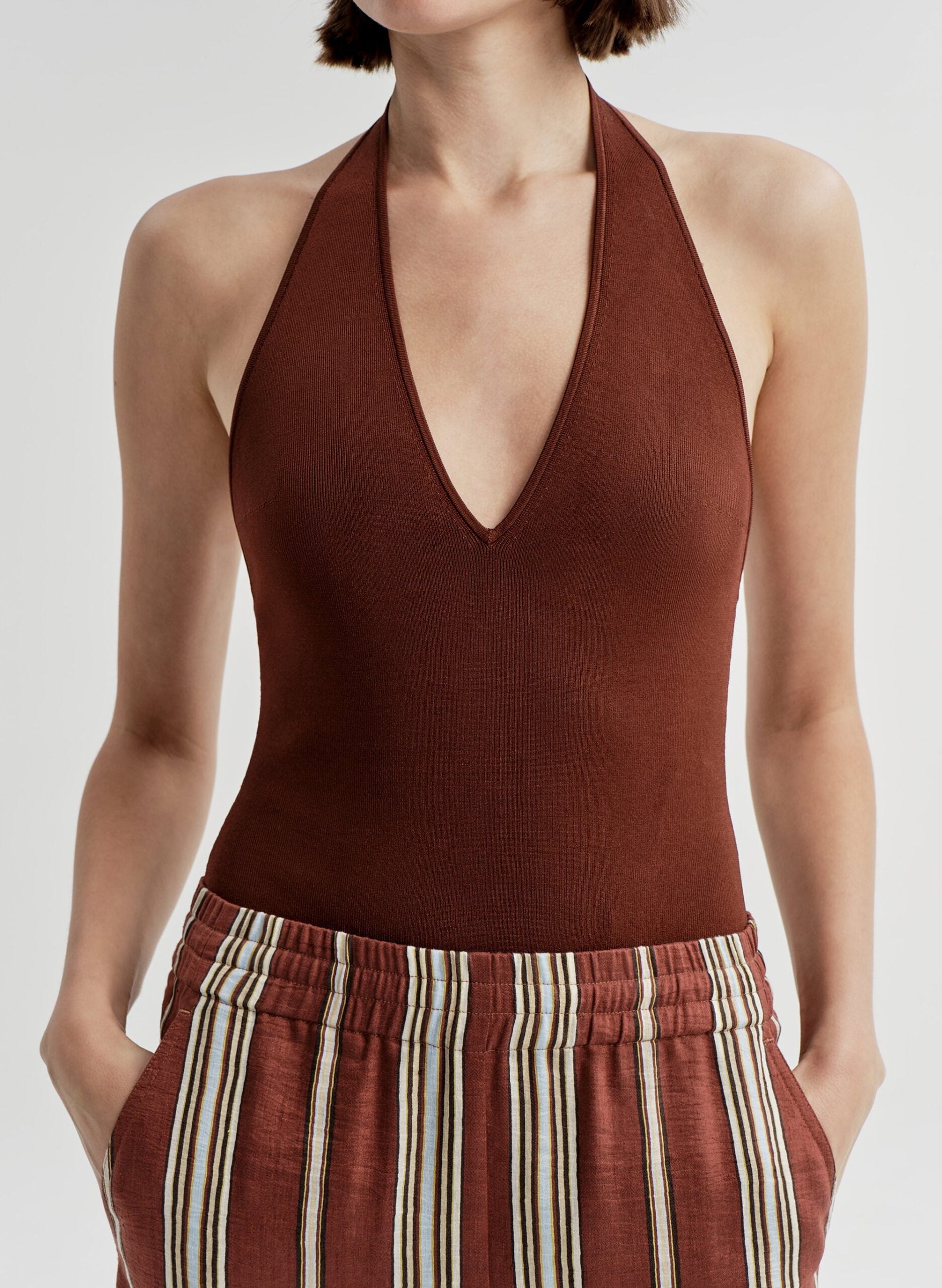 MNALC140926200023025_2 A.L.C. Lila Knit Bodysuit - Image 2