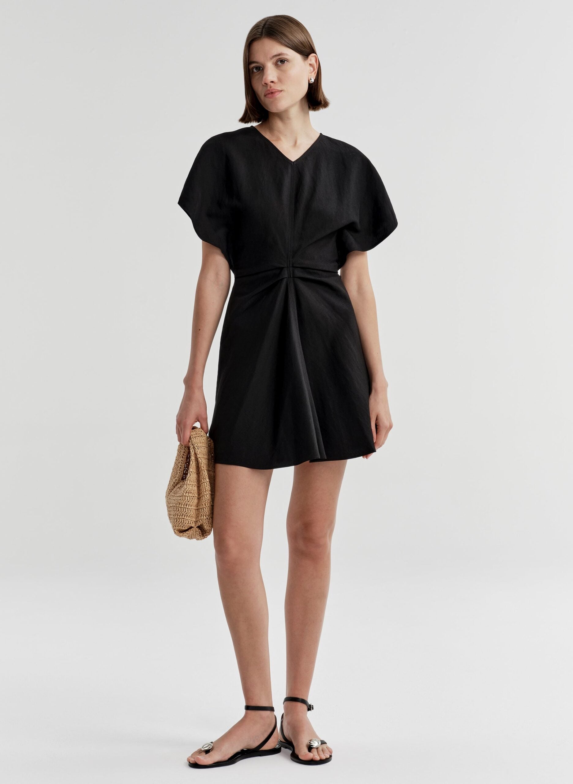 A.L.C. Leni Linen Mini Dress - Image 1