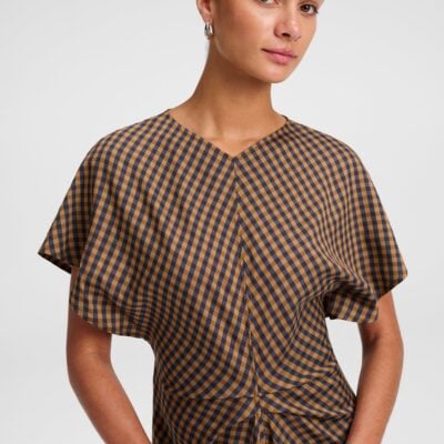 A.L.C. Leni Check Mini Dress - Image 2