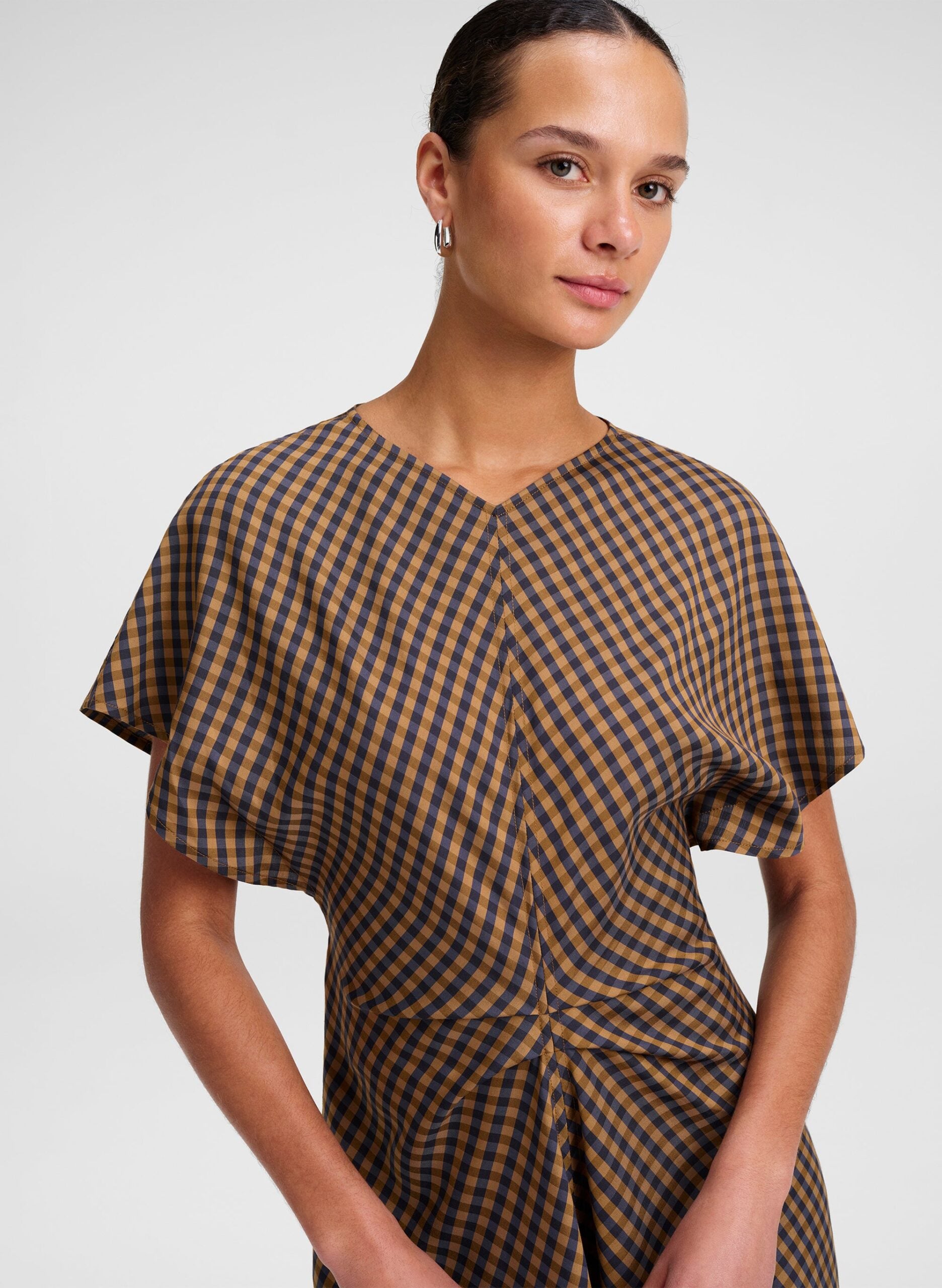 MNALC140926200023030_2 A.L.C. Leni Check Mini Dress - Image 2