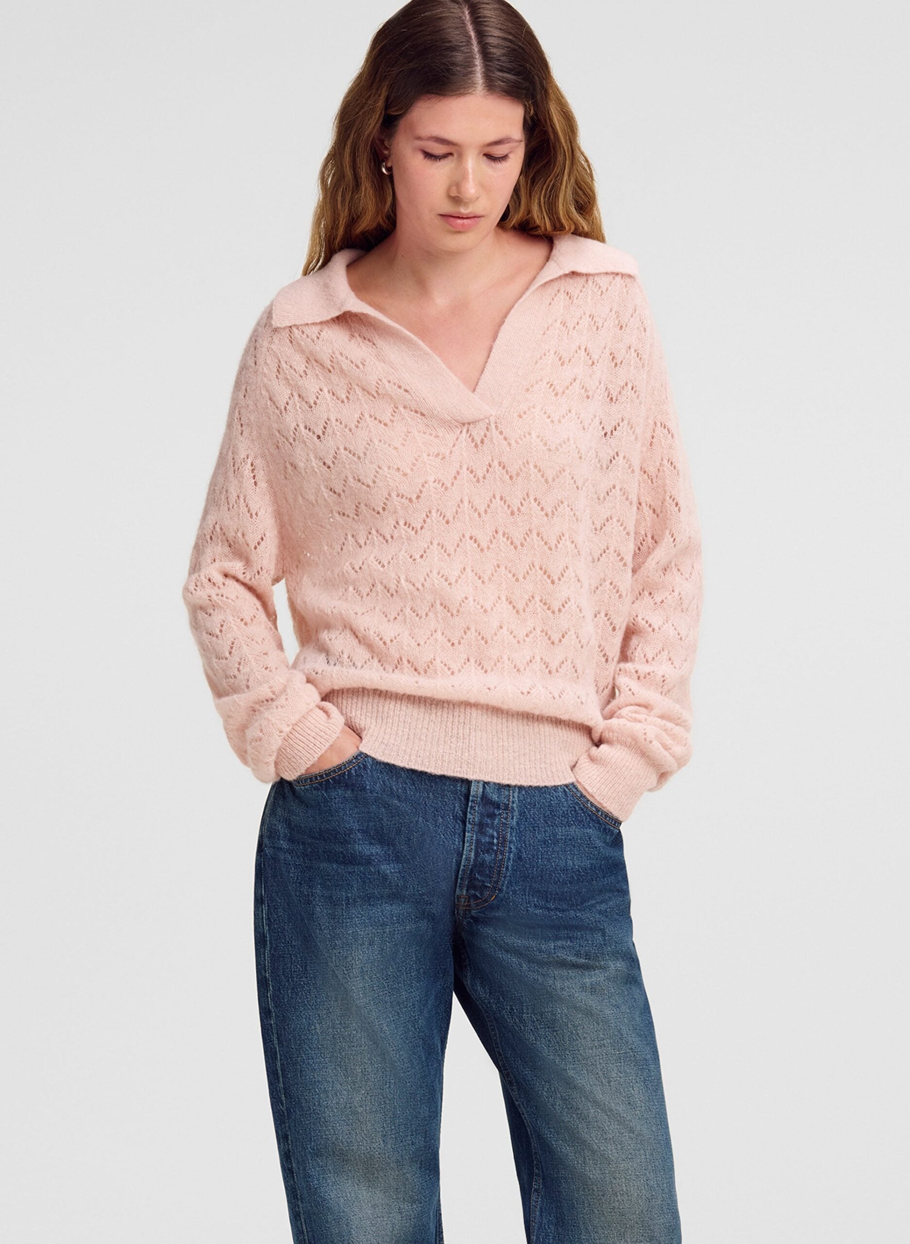 A.L.C. Lauren Brushed Alpaca Sweater - Image 1