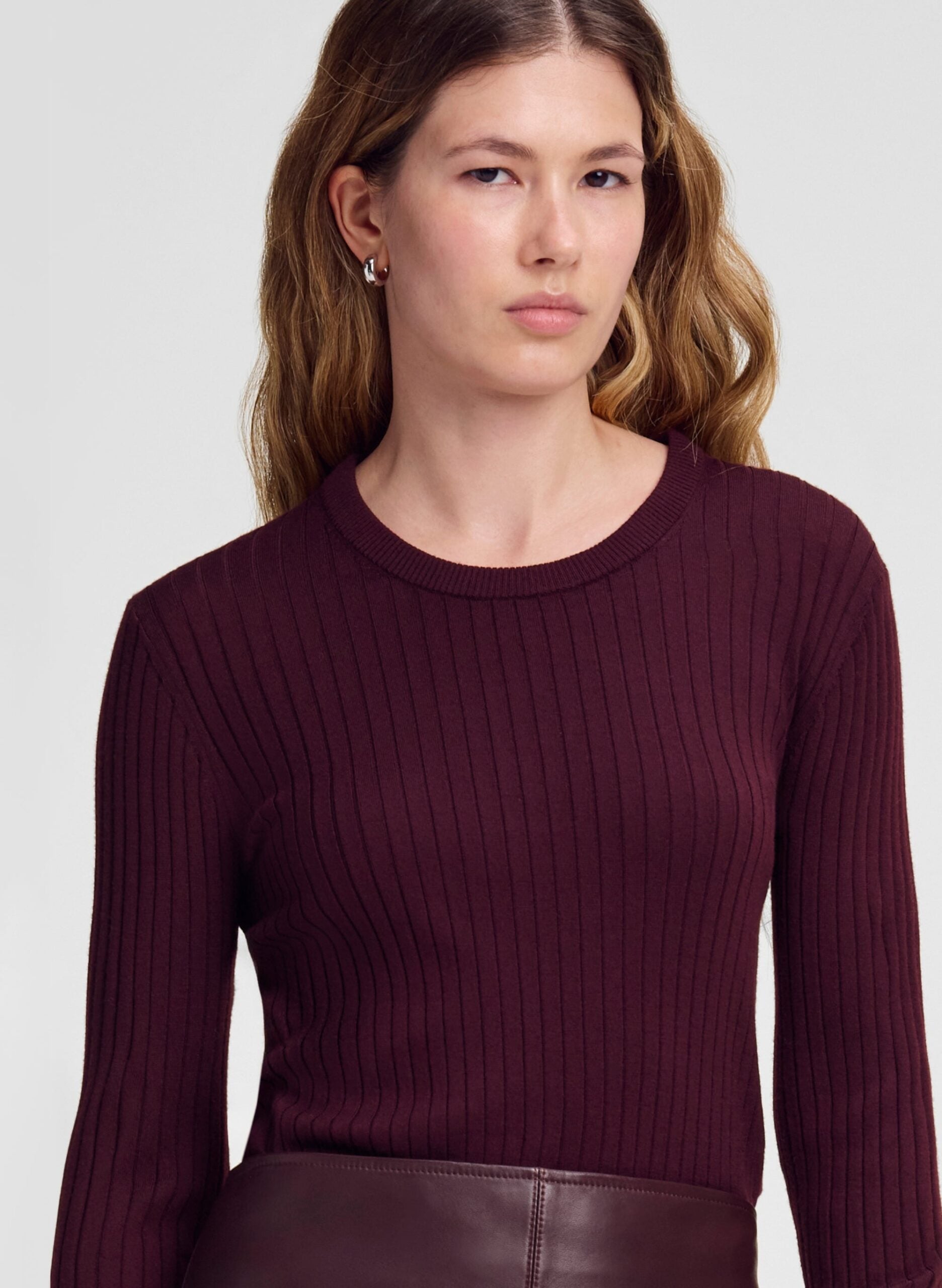 MNALC140926200023034_2 A.L.C. Kyle Ribbed Merino Top - Image 2