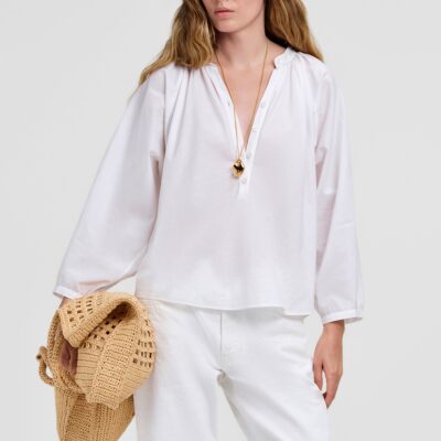 A.L.C. Kristin Cotton Top - Image 1
