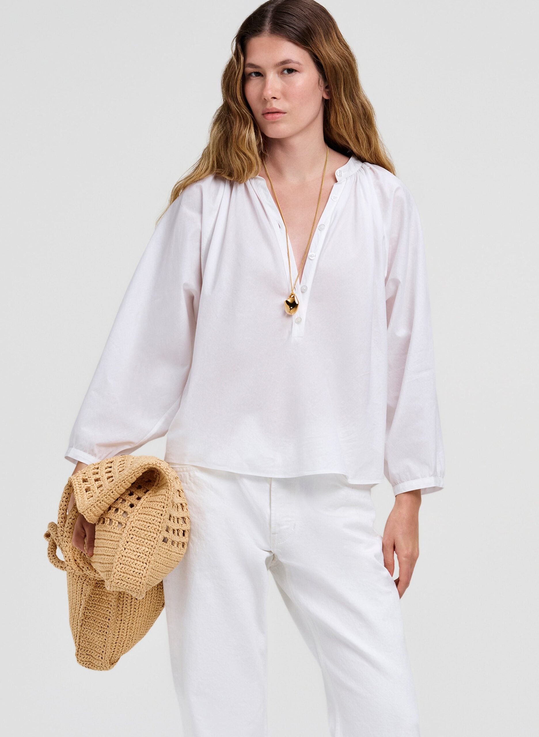 A.L.C. Kristin Cotton Top - Image 1
