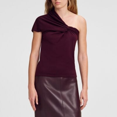 A.L.C. Kaylee Fine Merino One Shoulder Top - Image 1