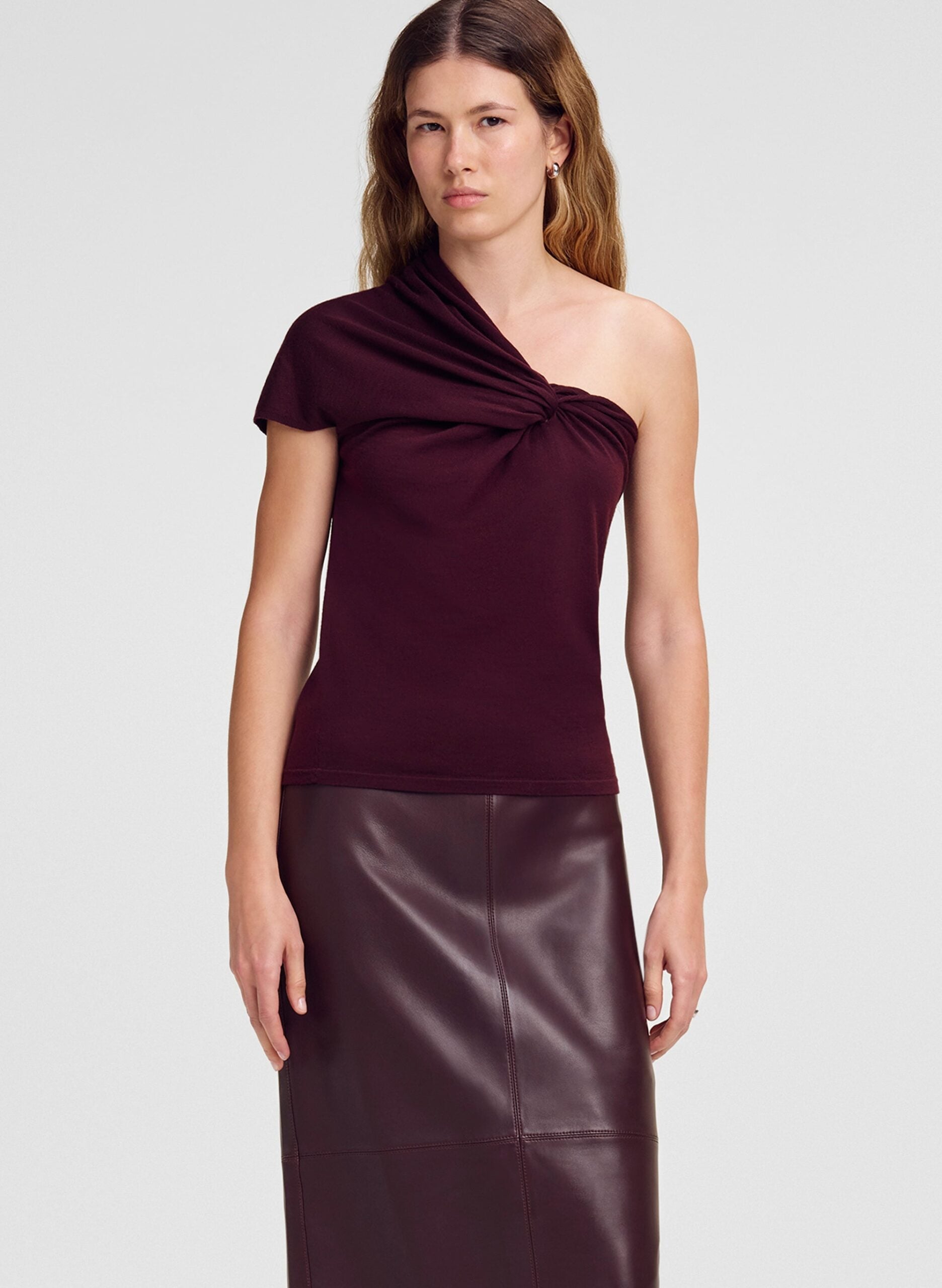 A.L.C. Kaylee Fine Merino One Shoulder Top - Image 1