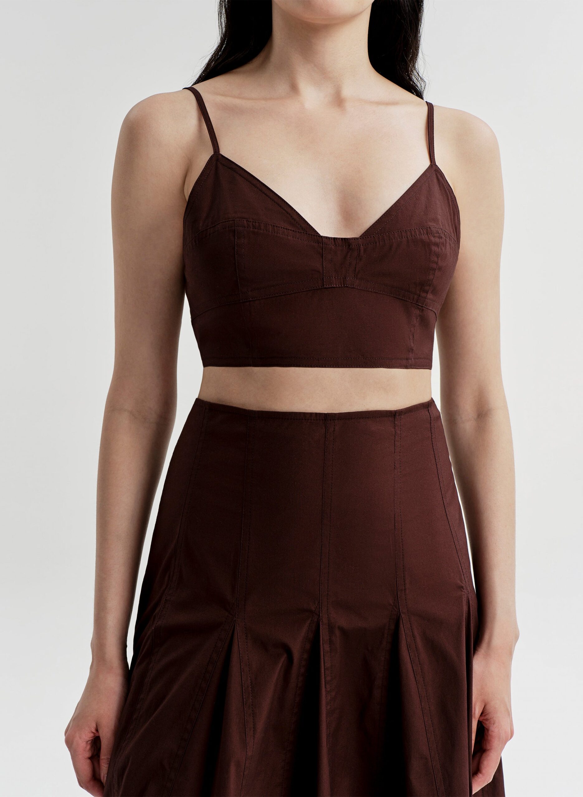 MNALC140926200023045_2 A.L.C. Joan Stretch Cotton Bra Top - Image 2